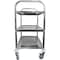 Amgood 34 in. Long x 18 in. Wide Stainless Steel Dining Cart-3 Shelf Heavy Duty Utility Cart on Wheels AMG RP3-2 CART - alternate 2